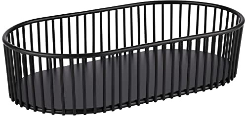APS Korb -URBAN- 29 x 16 cm, H: 7 cm, oval Metall, schwarz