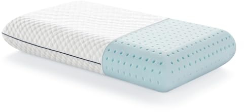 LUCID Gel Memory Foam Kissen 40x60 cm – atmungsaktiv – kühlende Wirkung – Bezug waschbar – Öko-Tex Kopfkissen, Weiß
