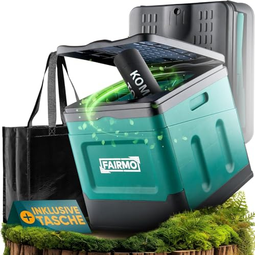FAIRMO Die kompakte Campingtoilette faltbar (inkl. Tasche und 12x Beutel) - Camping ohne Chemie - Trenntoilette Campingklo mit Deckel - Unterwegs, Festival, Notfall