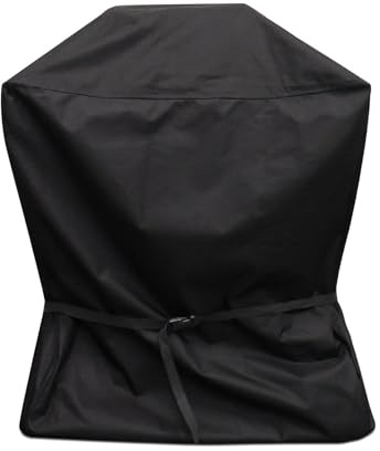 Grill Abdeckung Wetterfest für Weber/Enders, 82x67x110cm | Perfekt für Amaro 2/eFLOW Pro 2 Turbo mit abgeklappten Seitenregalen, Wetterfest Winddicht mit Schnüre&Schnalle