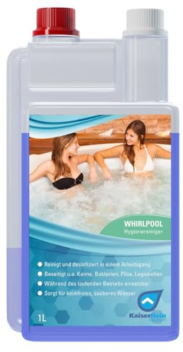 KaiserRein Whirlpool Desinfektionsmittel 1L ohne Chlor - Zuverlässige Wasserpflege und Reinigung für Eisbäder, Whirlpools, Pools, Whirlpool Reiniger Desinfektion, Whirlpoolreiniger, Poolreiniger