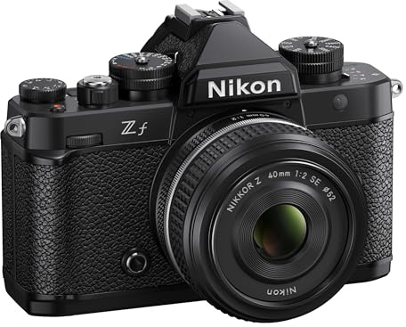 Nikon Z f Kit Nikkor Z 40mm 1:2.0 Spez. Edition Vollformatkamera, 24.4MP, 4k Video, Pixel Shift, Gehäuse mit Magnesiumlegierung, Neig- und drehbarer Touch-Monitor