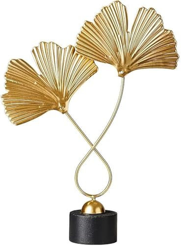 Kreative Ginkgo-Blatt Desktop Grafik Metall Blätter Dekor Blatt Skulptur Einweihungsgeschenk für Schlafzimmer Flur Desktop Dekoration Wohnzimmer