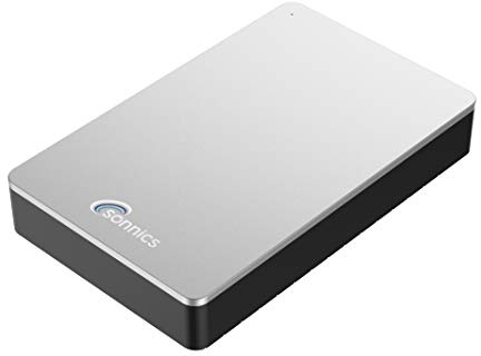 Sonnics 4TB Silber Externe Desktop-Festplatte, USB 3.0 kompatibel mit Windows PC, Mac, Smart TV, Xbox One und PS4