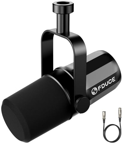 FDUCE SL40X Dynamisches XLR-Mikrofon für Gesangsaufnahmen | Vollmetall-Mikrofon, professionelles Mikrofon für Aufnahmen, Podcasts, geeignet für Audio-Interfaces wie Mischpulte.