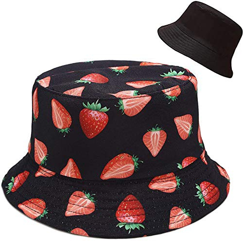 XYIYI Reversibel Fischerhüte Anglerhut Sonnenhut Für Damen Mädchen