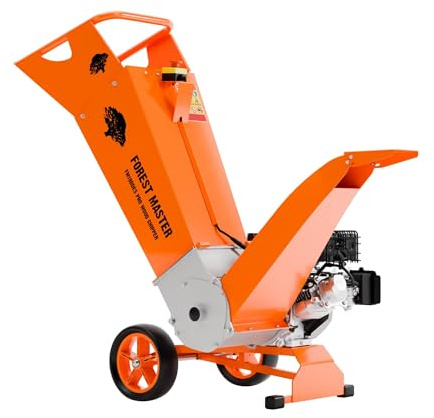 Forest Master FM18DDES Profi-Benzin-Holzhäcksler & Gartenhäcksler – 18PS LCT 478cc Motor, Elektrostart, Äste bis 125 mm, Direktantrieb, Wendemesser