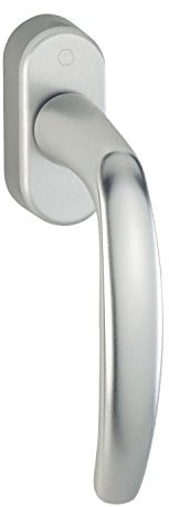 HOPPE 10760880 Fenstergriff Atlanta-Secustik 90°, VK 7 x 32-42 mm, Silber