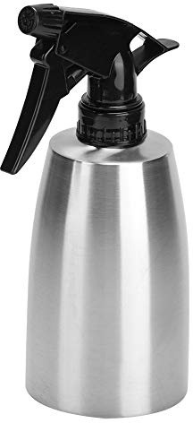 OUKENS Sprühflasche Pflanzen, 400ml Multifunktionaler Spray Bottle mit Verstellbarer Düse, Haushalt Edelstahl Wassersprüher Sprühflasche für Gartenbewässerung, Grillen im Freien