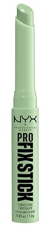NYX Professional Makeup Korrigierender Concealer, Kaschiert Augenringe, Unreinheiten, dunkle Flecken und Verfärbungen ab, Mit Hyaluron, 12 Stunden Halt, Vegane Formel, Pro Fix Stick, Green