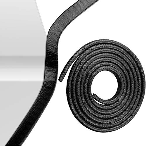 Kantenschutz autotür,Autotürschutzkanten Universal Fit Gummi Autotürkantenschutz U-Form Kantenschutz für Bleche,Limousinen, LKWs, SUV, ATV, Boote(Schwarz, 4.5M)