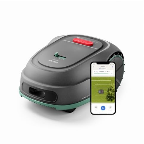 Philips Rasenmähroboter 3000 Serie - Cross-Mowing, GPS-Kartierung, Intelligentes Mähen, schnelleres Mähen, Hangtauglichkeit, Homerun-App, Regensensor-Technologie, Kalkstein Grau (RSL3000/10)