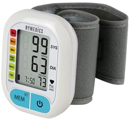 House of Marley HoMedics Handgelenk-Blutdruckmessgerät Bluetooth für digitale Blutdruckmessung und Pulsfrequenzmessung/Herzfrequenzmessung, Enthält ein großes Display mit 60 Speichern & Warnfunktion