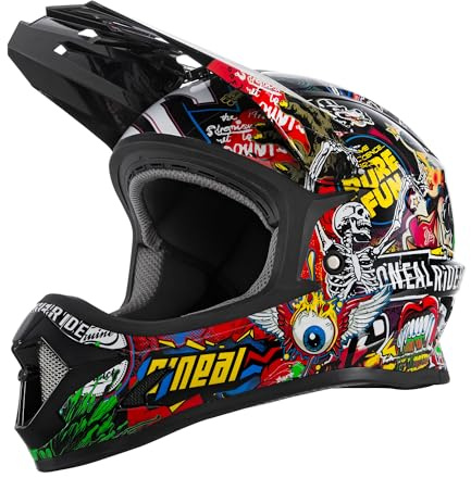 O'NEAL | Mountainbike-Helm | Kinder | MTB Downhill | ABS Schale, Lüftungsöffnungen für optimale Belüftung & Kühlung, Robustes ABS | Sonus Youth Helmet Crank | Multi | Größe M