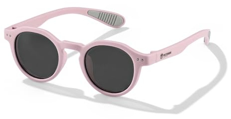 FLITZKIDS Kinder Sonnenbrille 3–8 Jahre, UV400 & polarisiert, flexibel & bruchsicher, rutschfeste Bügel, leichte Sonnenbrille für Jungen & Mädchen