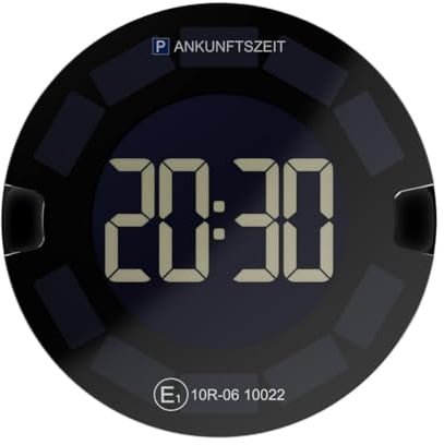 OOONO P-DISC 3 - Elektronische Parkscheibe Solar mit Zulassung fürs Auto - Automatische Digitale Parkscheibe Elektrisch - Solarbetriebene Parkuhr mit bis zu 5 Jahre längerer Batterielaufzeit