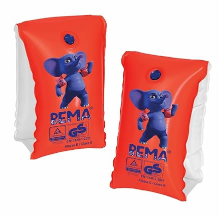 BEMA Original Schwimmflügel, orange, Größe 1, 30-60 kg/6-12 Jahre (1 Paar)