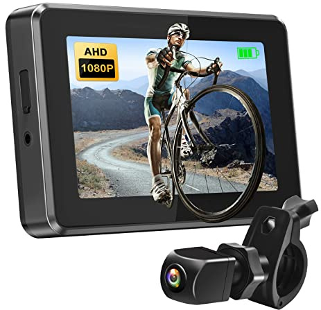 PARKVISION Fahrrad Rückfahrkamera mit 1080P Nachtsicht & Vibrationsschutz – Universeller Lenkerspiegel für Mountainbike, Rennrad, E-Bike (Lenker Ø 20-30 mm)