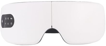 Augenmassagegerät Eye Massager mit Wärmekompression Vibration Wiederaufladebar, Bluetooth Augenmassage Entlastet Müdigkeit Verbessern Schlaf Schatten