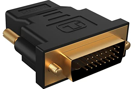 ICY Box DVI auf HDMI Adapter - perfekt für Docking Stations (IB-DK2241AC), PCs und Monitore, Bidirektional DVI-D zu HDMI, bis 4K 60Hz, 60983