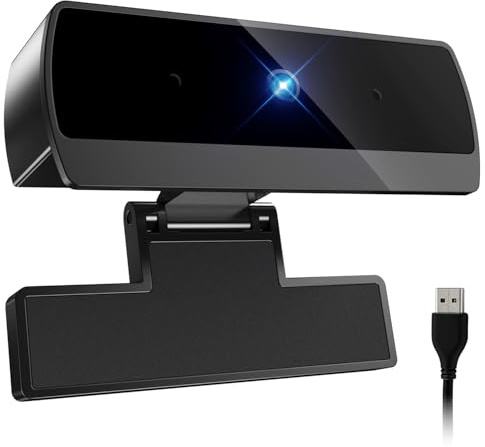 Diccik Webcam, Full HD 1080P Webcam mit Mikrofon, Facecam USB Web Cam, Rauschunterdrückung, Automatische Lichtkorrektur, Plug&Play für Live Streaming, Videoanrufe, Spiel, PC/Mac/Notebook/MacBook