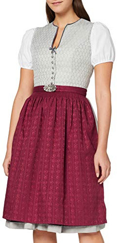 Stockerpoint Sc-300 Damen Midi Dirndlschürze, bordeaux, 40-44
