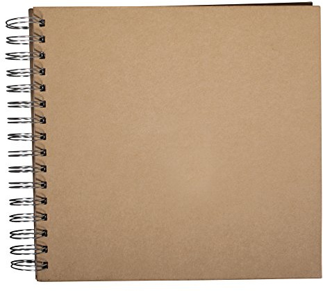 Rayher Spiralalbum A6 Querformat, FSC Mix Credit, 15 Blatt 250 g/m², Einband in Kraft, extra große Spiralbindung, für kreative und persönliche Geschenkideen, 22.5 x 21.5 cm, 73201521