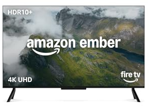 Amazon Ember 4-Serie mit Fire TV (neueste Generation), 55-Zoll-Smart-TV in 4K Ultra-HD mit Alexa-Fernbedienung, HDR10+, schnellem Prozessor, Dolby Audio, Ambient-TV und kostenlosem Live-TV