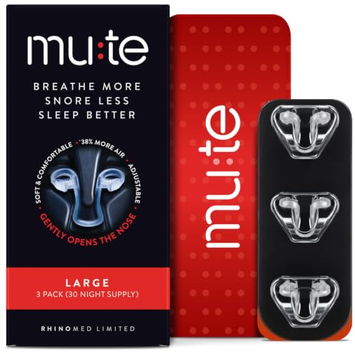 Rhinomed Mute Nasal Dilator for Snoring Reduction, Large