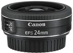 Canon EF-S 24mm F2.8 STM Pancake-Objektiv (52mm Filtergewinde) schwarz, EF-S2428STM