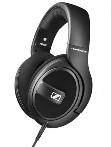 Sennheiser HD 569 Around-Ear-Kopfhörer mit geschlossener Rückseite, Schwarz