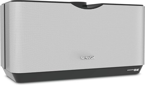 TechniSat AUDIOMASTER MR3 – 90 Watt ELAC WLAN-Lautsprecher und Internetradio (mit UPnP/DLNA Audiostreaming, Multiroom Speaker zum Abspielen von Internetradio, Spotify und Bluetooth) schwarz/silber