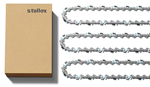 tallox 3 Sägeketten 3/8 1,3 mm 52 TG 35 cm Schwert kompatibel mit Oregon Bosch Dolmar Hitachi Echo Einhell Husqvarna und andere.