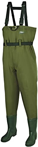 DAM Taslan Chest Wader, Overalls, Wathosen, All Fishing, Unisex, Grün, EU 40 | UK 6
