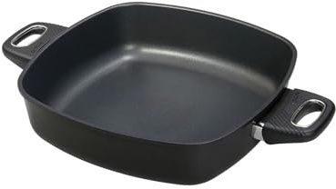 Original Gundel GUSS-QUADRAT-KASSEROLLE INDUKTION, 28 x 28 cm, Höhe 7 cm, Viereckpfanne, backofenfeste Griffe