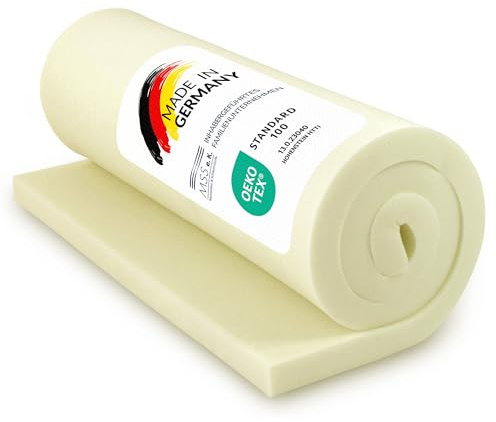 MSS e.K. Viscoelastische Schaumstoffplatte 200 x 90 x 4cm Matratzenauflage (ohne Bezug) Visco-Schaumstoff