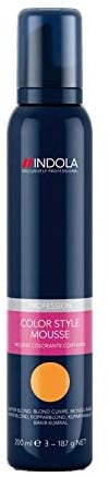 Indola Color Style Mousse mittel braun, 1er Pack, (1x 200 ml) Orange