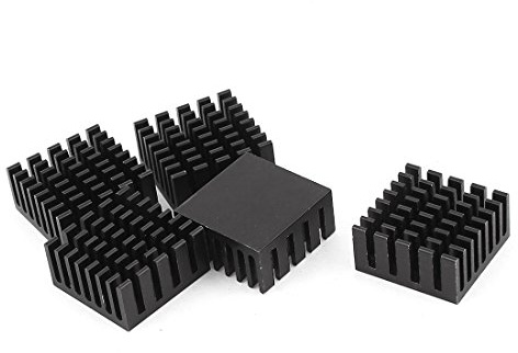 sourcing map Aluminium Kühler Kühlkörper schwarz 20 x 20 mm x10mm 5 x | Heatsink de DE de