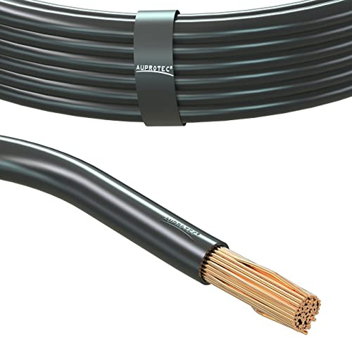 AUPROTEC 5m Fahrzeugleitung 50,0 mm² FLY Batteriekabel Stromkabel Massekabel, Farbe schwarz