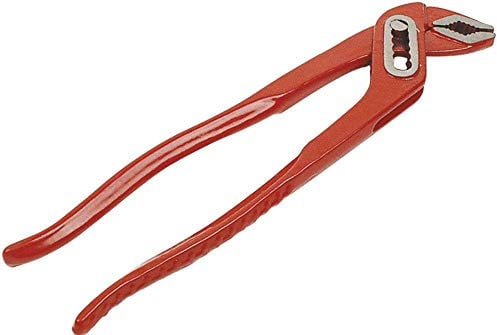 Brüder Mannesmann Wasserpumpenzange 250 mm, verstellbar, rutschfeste Griffe, hohe Klemmkraft, Robustes Werkzeug für Sanitär- und Reparaturarbeiten, 1 Stück | M 1072-PROFI