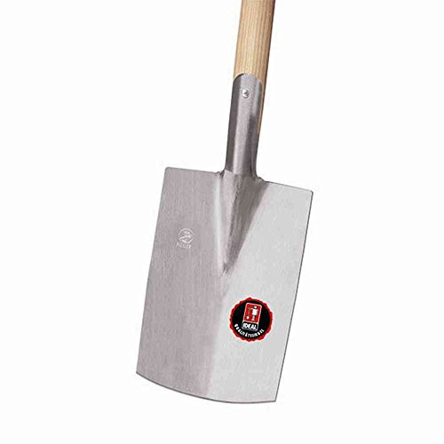 Ideal Damenspaten Pionier Größe 0 Gärtner Form mit T-Stiel, Silber/Beige, 8 x 17 x 115.5 cm