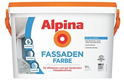 Alpina Fassadenfarbe 2,5 Liter weiß matt