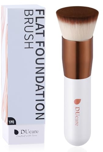 DUcare Foundation Pinsel, Make-Up Pinsel Kabuki Pinsel Kosmetikpinsel | Flat Top Synthetic Professional Liquid Blending Mineral Powder Makeup Tools, für Cremige, Pudrige oder Flüssige Foundation