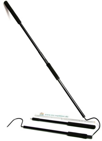 M&S Reptilien Schlangenhaken (2 in 1) 100 cm, zerlegbar mit Softgriffen
