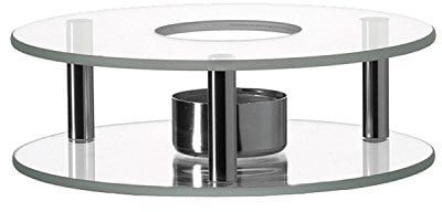 Leonardo 025521 - Scaldino - Stövchen - Glas & Edelstahl - für sämtliche Teekannen geeignet