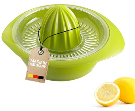 Westmark Zitronen-/Zitruspresse mit Behälter, Durchmesser: 18,7 cm, Fassungsvermögen: 0,5 Liter, Kunststoff, Limetta, Apfelgrün, 3091227A