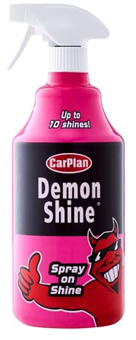 CarPlan Demon Shine Glanzspray für Auto & Motorrad – Sofortiger Hochglanz ohne Polieren – Handsprühflasche – 1 Liter