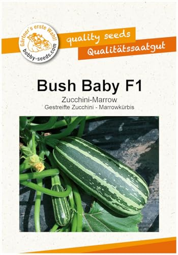 Bush Baby F1, Marrow Zucchinisamen von Bobby-Seeds, Portion