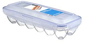 LocknLock PP Classic Eierbox für 12 Eier | 32,5 x 12,5 x 8 cm | 100 % luft- und wasserdichte Aufbewahrung | BPA-Frei | Eierbehälter für Kühlschrank | Transportbox für Größen S-L