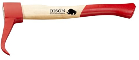 Bison Sappie, Handsappie 380 mm, Arbeitshilfe Holzbearbeitung, Hölzer Aufheben, Ziehen, Bewegen, Geschmiedeter Stahlkopf mit starker Spitze
